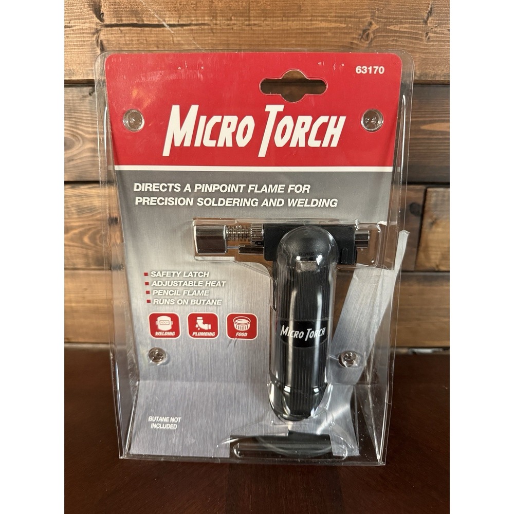 Butane Micro Torch Push Button Ignition Min Small